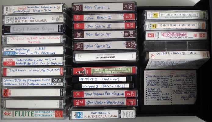 300 Audio Cassettes on Mahatma Gandhi, India and India's independence movement