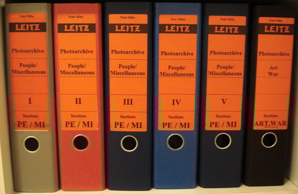 Lever-arch files of the Vithalbhai Jhaveri Archive