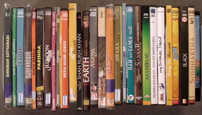 240 DVDs/VCDs on Mahatma Gandhi and 80 DVD/VCD on India