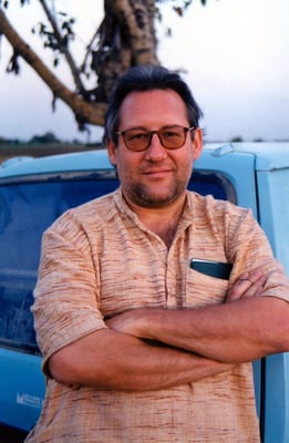 Peter Rühe during GandhiServe’s Gujarat Earthquake Relief Campaign, 2001