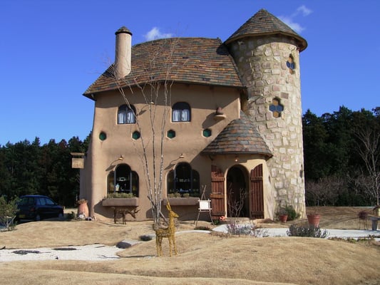 さんぽみち　石張り工事