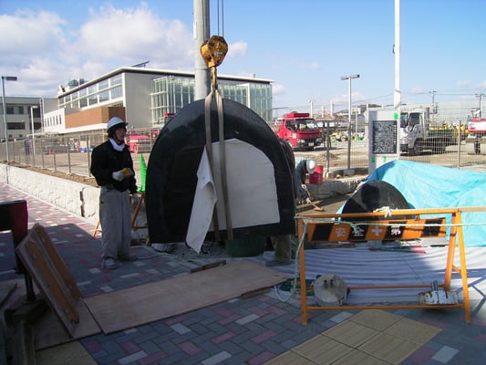 岡崎市　元気館モニュメント工事