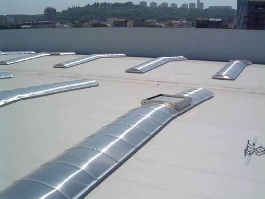 VOUTE polycarbonate CTS MONACO - PCA 10 mm incolore - DENFC EURA R Tous temps et EUROPYROTECH - SNCF AUBERVILLIERS