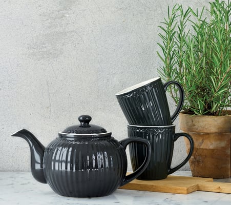 Geschirr in Anthrazit-Grau mit edlem Touch