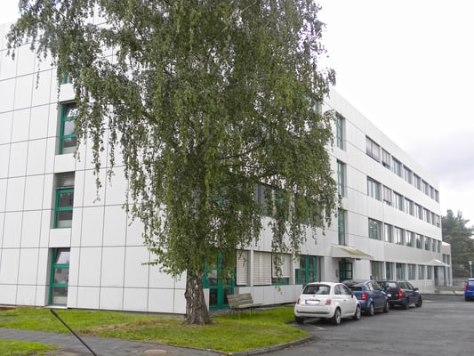 Erweiterungsneubau Gebäude 21, "Institut für Materialphysik im Weltraum", DLR, Köln, Ansicht Bestand und Erweiterung