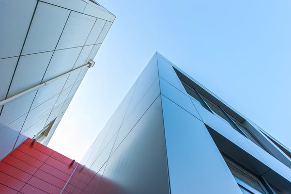 Erweiterung Laborgebäude 51 in Modulbauweise, DLR in Köln, Fassade Detail