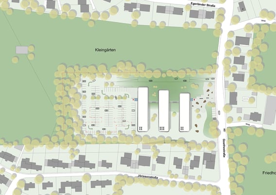Wettbewerb Neubau Kreisverwaltung Mettmann Lageplan