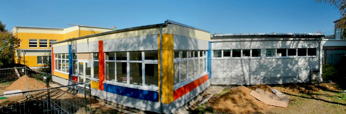 Energetische und bauliche Sanierung Gemeinschafts-Hauptschule mit Zweifach-Turnhalle, Neubau Mensa