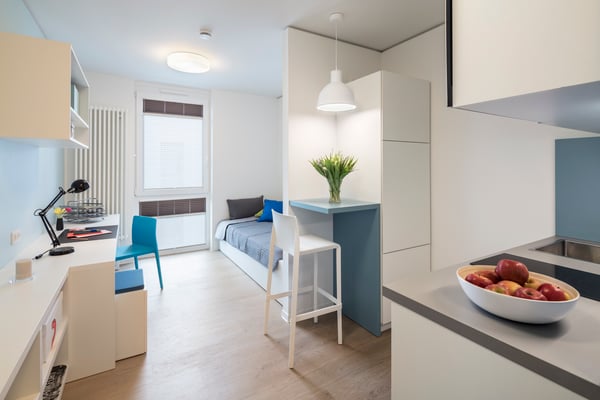 Quartillion Köln - Innenansicht Apartment, Fotos: Oliver Schuh, www.palladium.de