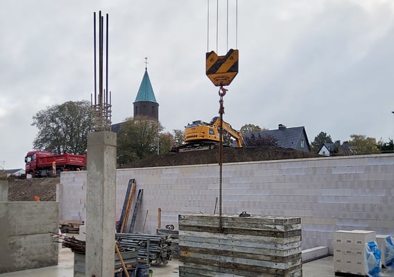Neubau Kita Hasslinghausen Sprockhövel, Mauerwerk