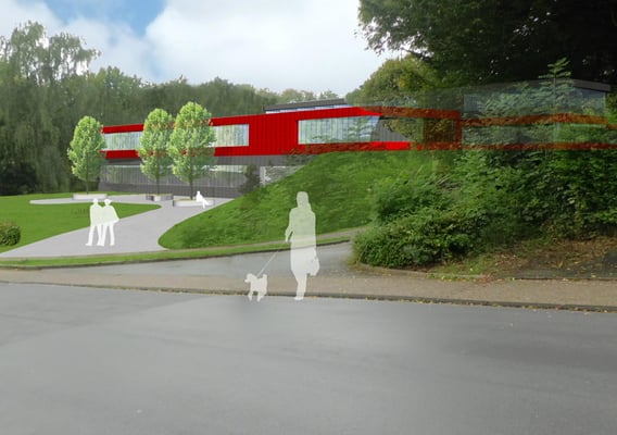 Wettbewerb Neubau Kreisverwaltung Mettmann Animation 1
