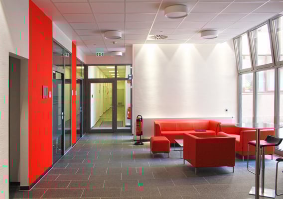 Eine repräsente Verbindung, Oerlikon Textile GmbH & Co. KG, Remscheid, Foyer