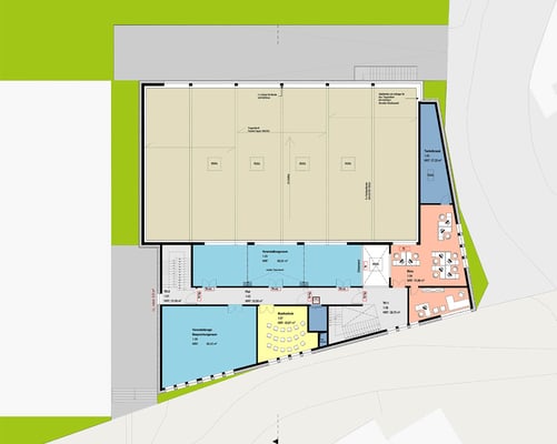 Neubau "KulTurnhalle" Neunkirchen-Seelscheid, Grundriss Obergeschoss