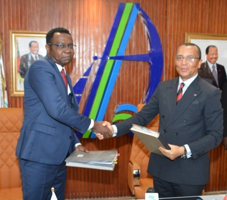 Cyrus Ngo'o du PAD et Evariste ELOUNDOU ONONA, DG de DPCS