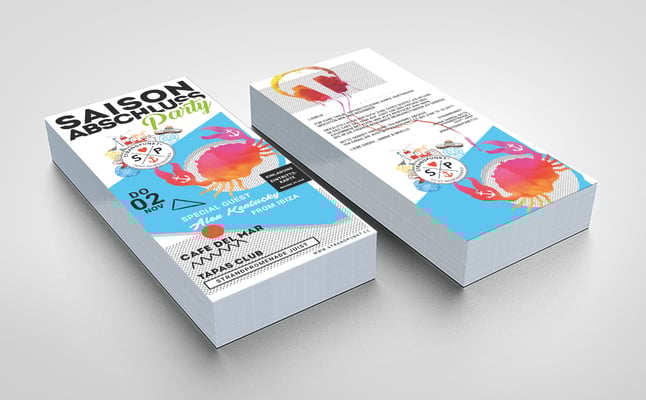 Kunde: Strandpunkt Juist | Skills: Idee, Konzept, Grafik, Layout, Illustration und Umsetzung Flyer DIN Lang. 