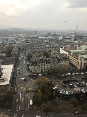 Edinburgh Château vue sur la ville
