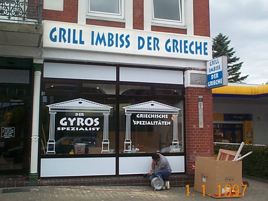 Lichtwerbung für Restaurant