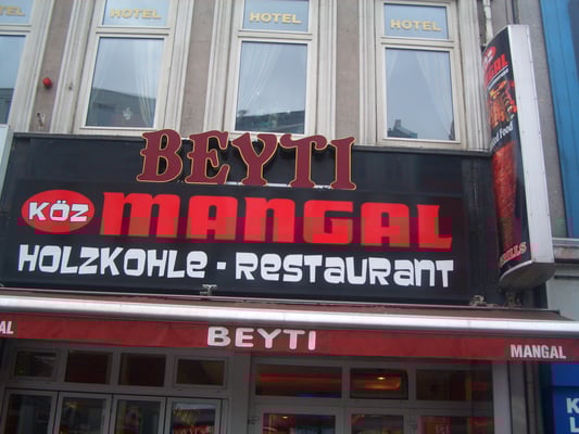 Lichtwerbung Restaurant