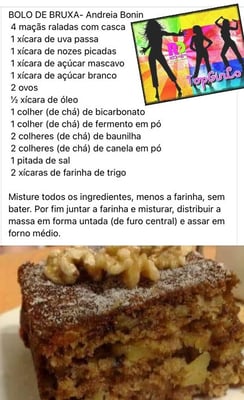 Bolo de Bruxa