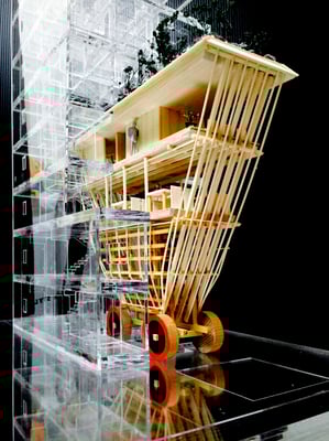 望山楼の正面から見る