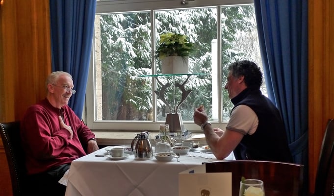 Mike Finnigan and Nick Milo solving the problems of the world