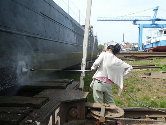 500 bar Hochdruckreinigung mit Keramik-Rotordüse (sog. Dreckfräse)