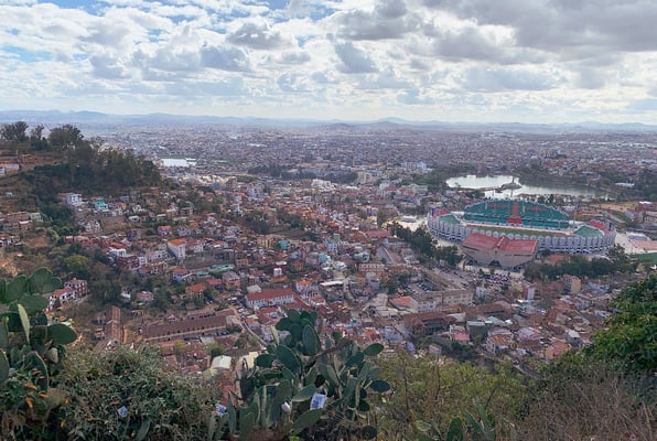 Sicht auf Antananarivo, Hauptstadt von Madagaskar.
