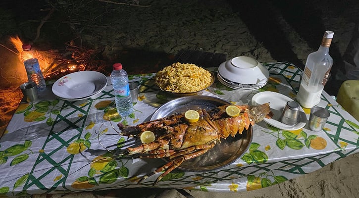 . . . ein Festessen! Herman verwöhnt seine Gäste sehr.