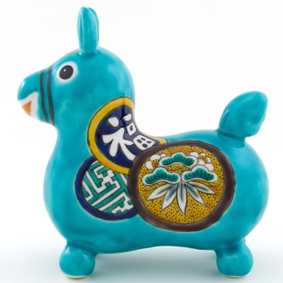 九谷焼ロディの画像　RO-57　糠川孝之作　色絵松竹梅文　上代　15,000円