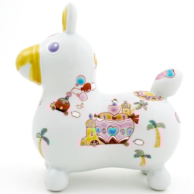 九谷焼ロディの画像　RO-18　東真利子作　王様の遊行　上代15000円