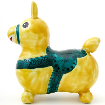 九谷焼ロディの画像　RO-56　道場八重作　瑞典風花文（黄）　上代14000円