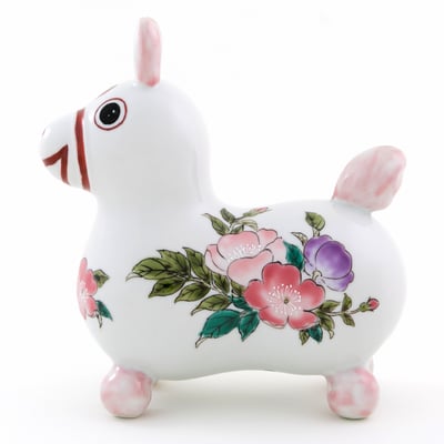 九谷焼ロディの画像　RO-6　沢田郁美作　色絵はまなす文　上代13000円