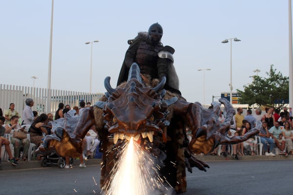 Cabalgata con dragones Cádiz