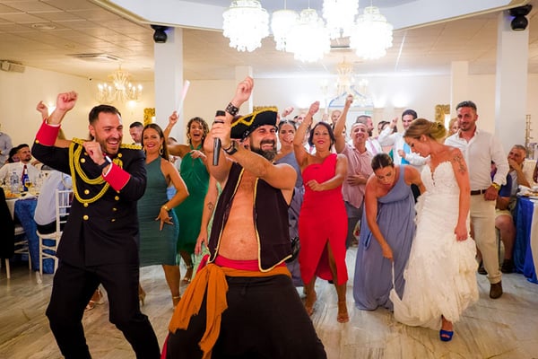 Animación hora loca en bodas Ubrique, Cadiz