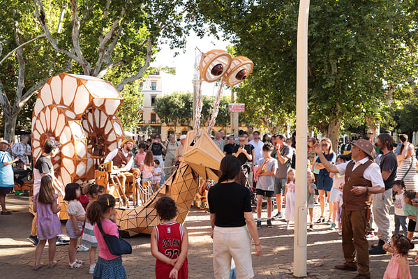 Pasacalles gigante caracol
