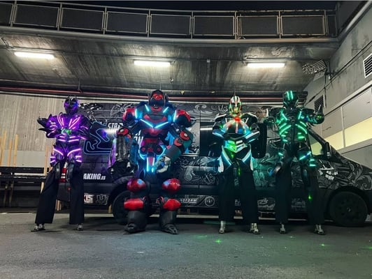 Pasacalles robot led Carmona