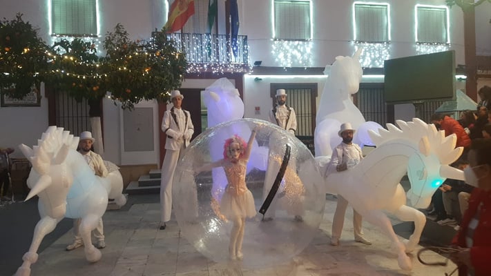 Pasacalles caballos led