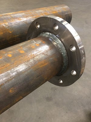 Soudure sur tube diamètre 139,7 mm - Epaisseur 4 mm