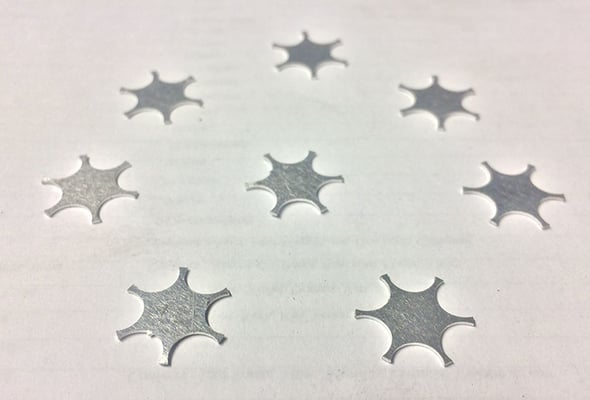 Etoiles en aluminium AG3, épaisseur 0,5 mm 