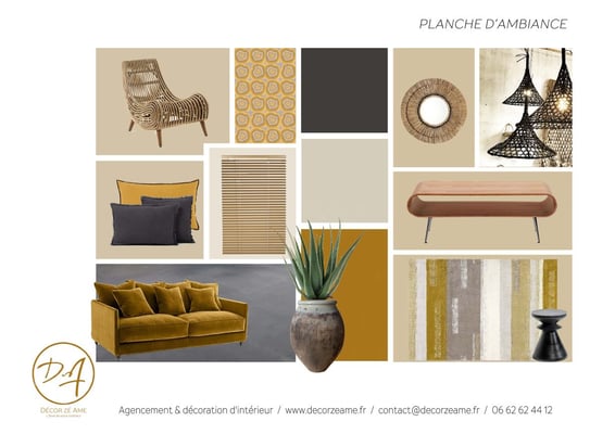 Planche d'ambiance salon