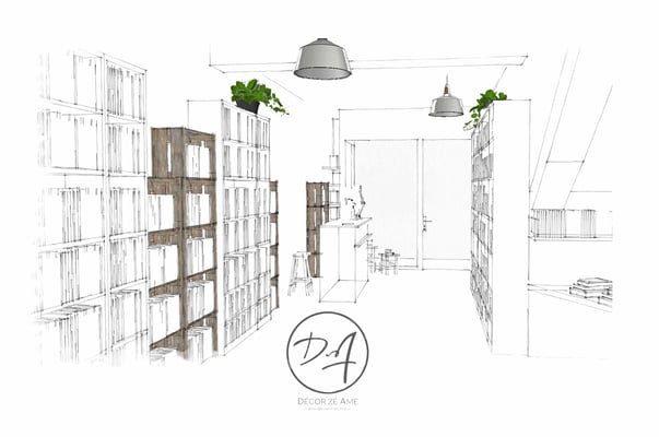 Projet 3D librairie Montpellier