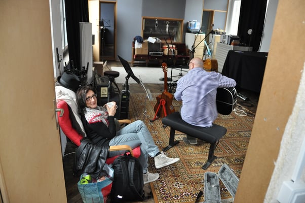 Studio mécanique lors de l’enregistrement de notre premier CD “su e giù” en 2013