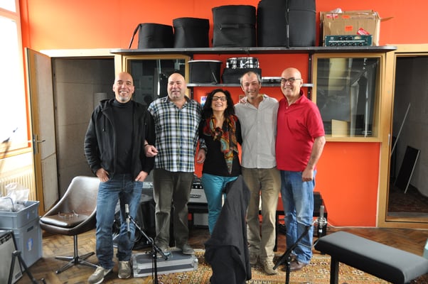 Studio mécanique lors de l’enregistrement de notre premier CD “su e giù” en 2013