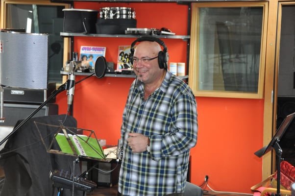 Studio mécanique lors de l’enregistrement de notre premier CD “su e giù” en 2013