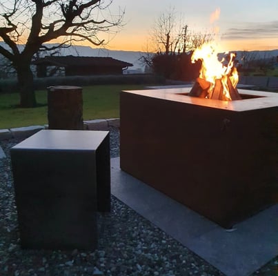 feuerwürfel cubo stahl-art Rufer