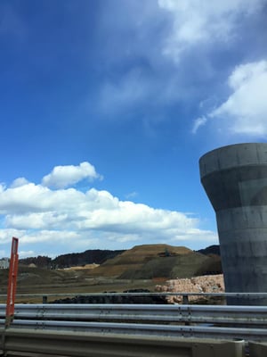 盛り土でピラミッドみたいなのがいっぱい