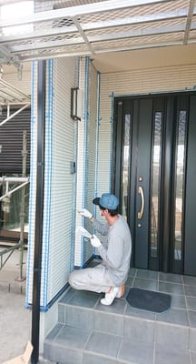 目地コーキング養生2