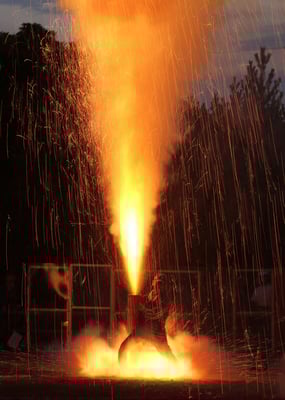 入選：夕空にドン：間宮美和子