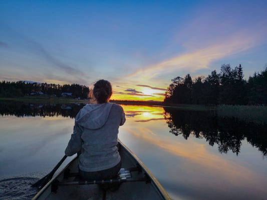 Kanutour in Lappland