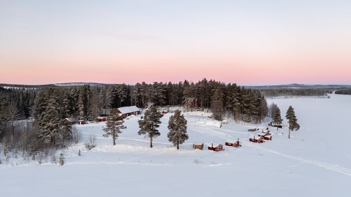 Lapplands Drag von oben